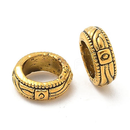 Tibetan Style Alloy European Beads TIBE-P003-32AG-1