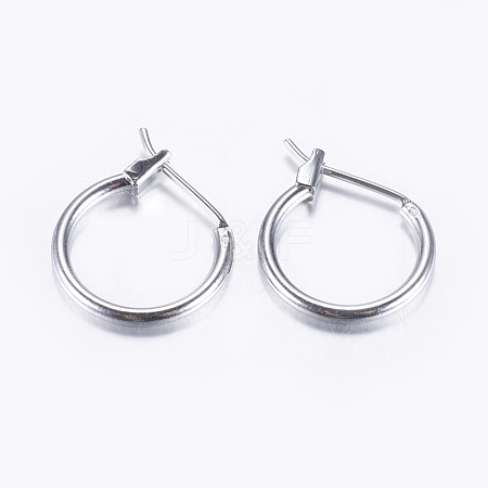 Brass Hoop Earrings KK-E720-01P-1