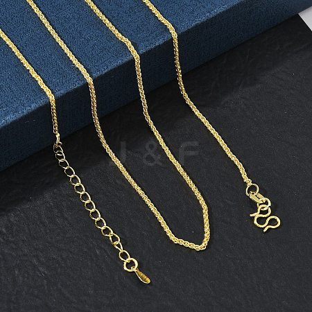 1.5MM Brass Wheat Chain Necklaces for Women KK-CBA4FD4-10G-1