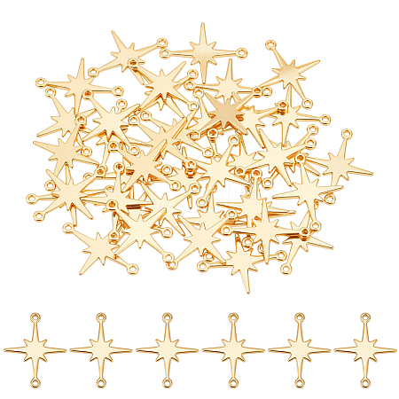 40Pcs Brass Connector Charms KK-UN0005-63-1