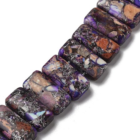 Synthetic Imperial Jasper Beads Strands G-Q050-A01-01-1