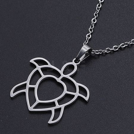 Non-Tarnish 201 Stainless Steel Pendants Necklaces LS-NJEW-S105-JN714-45-1-1