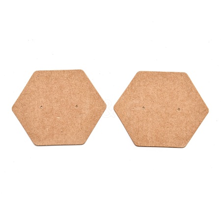 Kraft Paper Earring Displays Cards CDIS-H005-01-1