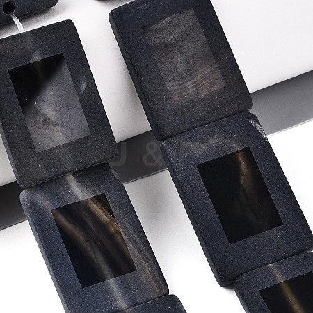 Dyed & Heated Natural  Black Agate Beads Strands G-T144-25B-02-1