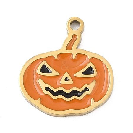 Halloween 304 Stainless Steel Enamel Pendants LS-FIND-I068-01G-04-1