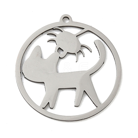 201 Stainless Steel Pendants LS-STAS-G366-02P-07-1