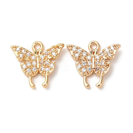 Brass Micro Pave Cubic Zirconia Pendants ZIRC-L105-13G-1