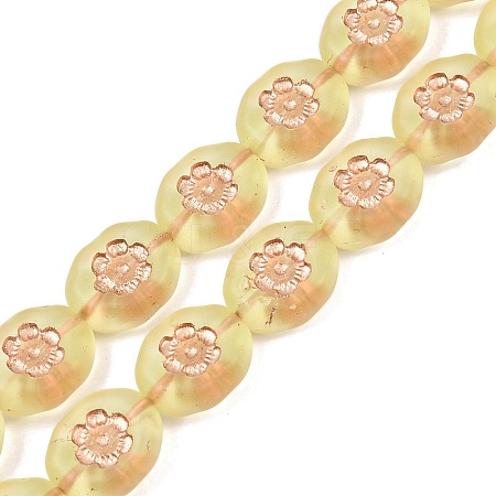 Czech Pressed Glass Beads GLAA-I061-45-1