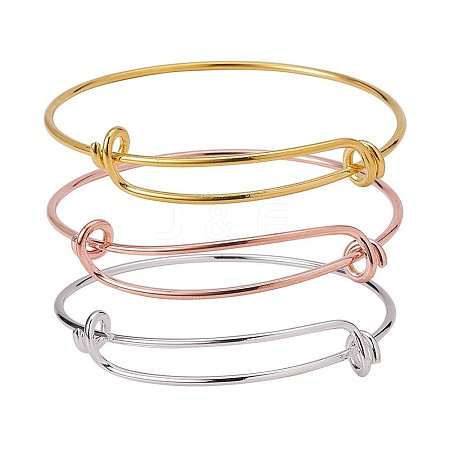 Adjustable Brass Bangles Making BJEW-BC0002-03-1