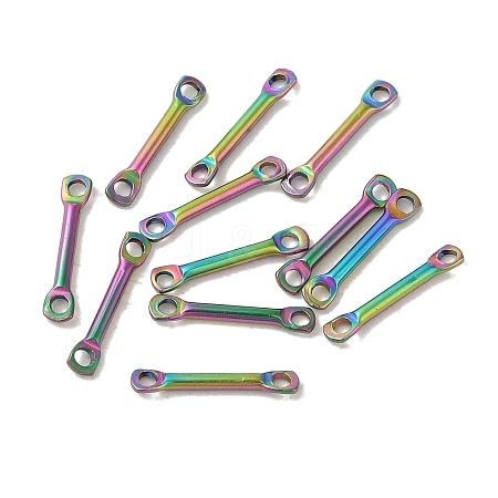 Ion Plating(IP) 304 Stainless Steel Connector Charms STAS-Q323-06A-RC-1