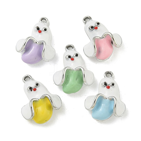 UV Plating Alloy Enamel Pendants FIND-M033-29P-1