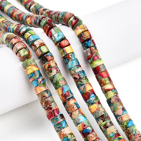 Natural Imperial Jasper Beads Strands G-N344-41C-1