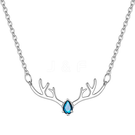 Deer Urn Ashes Pendant Necklace PW-WG78BFC-03-1