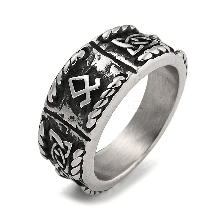 304 Stainless Steel Ring RJEW-B055-04AS-01-1