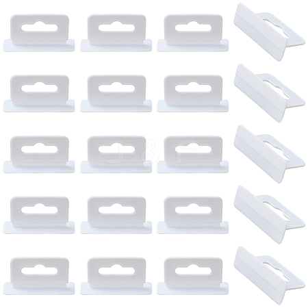 80Pcs Rectangle PP with PE Hanging Tabs KY-CP0001-35B-1