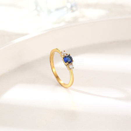 Elegant Stainless Steel Diamond Ring for Women's Daily Wear FF1490-1-1