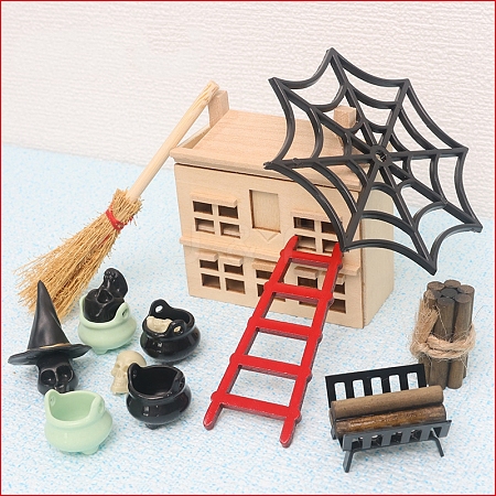 Wooden Doll House Ornament Sets MIMO-PW0003-130-1