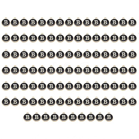 Golden Plated Enamel Alloy Charms ENAM-SZ0001-26B-B-1