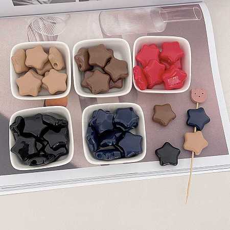 Opaque Acrylic European Beads OACR-N138-35-1