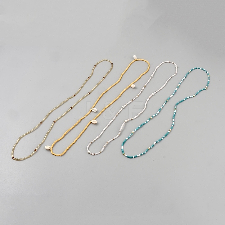 Plastic Waist Belts Seed Bead Chain AJEW-WH20059-39C-1