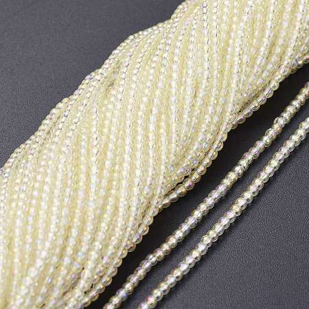 Electroplate Glass Beads Strands EGLA-K014-A-FR05-1