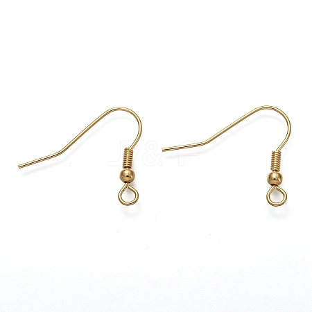 304 Stainless Steel Earring Hooks X-STAS-L258-001A-G-1
