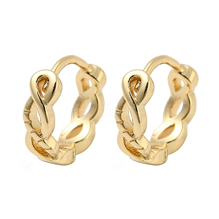 Brass Hoop Earrings for Women EJEW-E295-15KCG-1