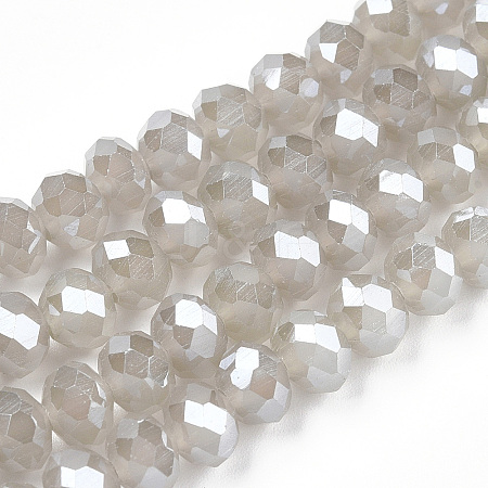 Electroplate Glass Beads Strands EGLA-A044-J1mm-A10-1