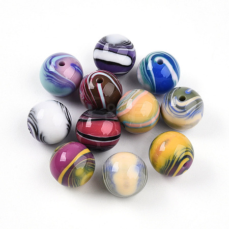 Opaque Resin Beads X1-RESI-N042-16mm-14-1