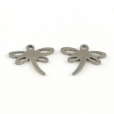 Dragonfly 201 Stainless Steel Charms STAS-R071-21-1