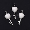 Natural Howlite Pendants G-I321-06P-20-2