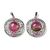 Natural Banded Agate Dyed Pendants G-Q158-03V-1