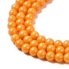 Cubic Zirconia Imitation Pearl Bead Strands ZIRC-P109-03A-08-4