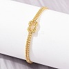 Brass Box Chain Knot 2-Strand Bracelets for Women KK-CBA68DA-17B-G-3