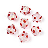 Handmade Foil Lampwork Beads Strands FOIL-T008-02F-2