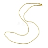 Brass Round Snake Chain Necklace for Women MAK-YW0001-07-1