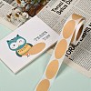 Self-Adhesive Kraft Paper Gift Tag Stickers DIY-G021-10-5