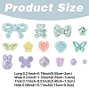 199Pcs Opaque Acrylic Imitation Pearl Beads OACR-YW0003-13-3