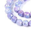 Anti-Tarnish Electroplate Glass Beads Strands GLAA-N010-8mm-11-4