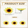 30Pcs Plastic Sunflower DIY-LP0006-10-2