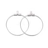 316 Surgical Stainless Steel Hoop Earring Findings X-STAS-P238-09P-03-1