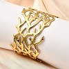 304 Stainless Steel Cuff Bangles BJEW-L705-02G-1