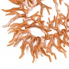 Opaque Acrylic Imitation Coral Beads Strands SACR-P033-02B-07-2