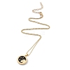 Alloy Rhinestone Pendant Necklaces NJEW-H306-A09-G-4