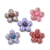 Tartan Pattern Opaque Resin Cabochons CRES-A061-01B-2