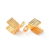 Brass Folding Crimp Ends KK-C157-69G-2