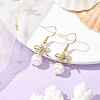 Alloy Bowknot Dangle Earrings EJEW-JE05736-3