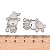 Halloween Theme Rack Plating Luminous Alloy Enamel Pendants ENAM-N056-234P-1-4