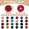 240Pcs 24 Colors Pave Disco Ball Beads RB-PA0001-09B-2