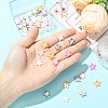 50Pcs Dyed Natural Shell Star Charms BSHE-FS0001-16-5